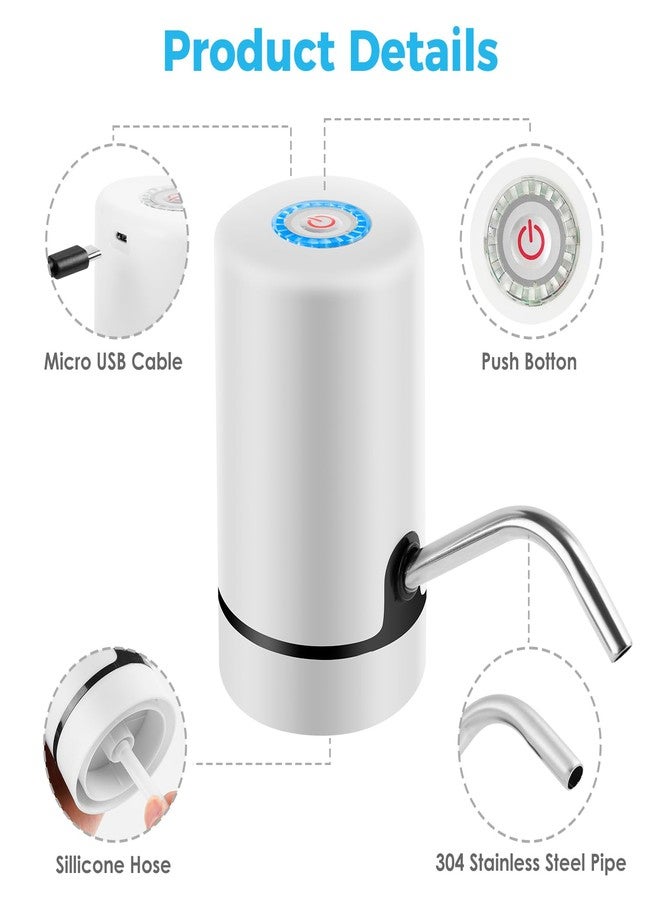 ILMLYTAL Water Table Pump, Cordless & Rechargeable Water Pump for Kids, Water Table Pump for Step 2 Fun Summer Outdoor Water Toys Accessories for Toddlers Kids (White) - Image 3